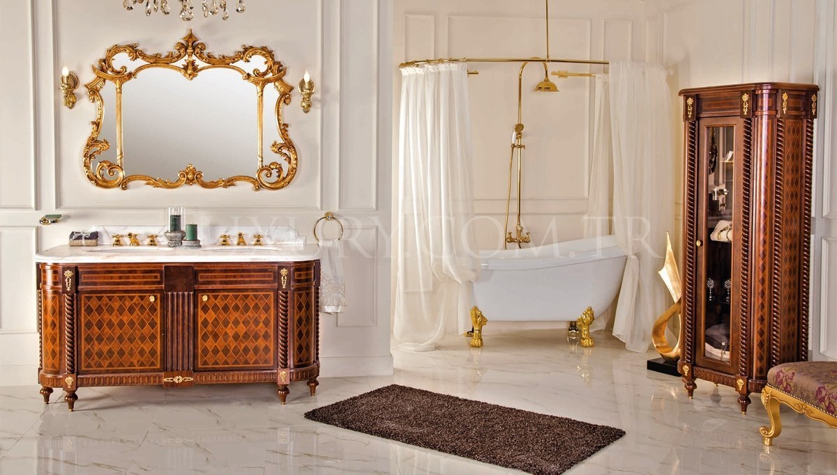Lüks Pidersa Klasik Мебель для ванной комнаты Takımı - 1