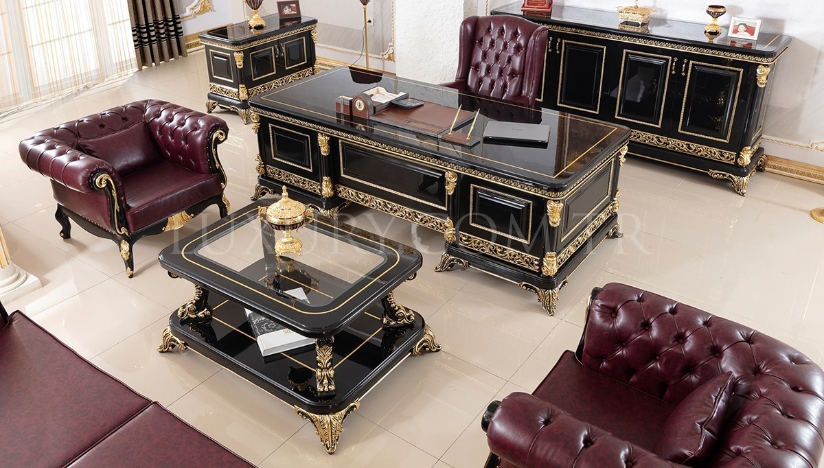 luks porenza klasik makam odasi mobilya dekorasyonu luxury mobilya