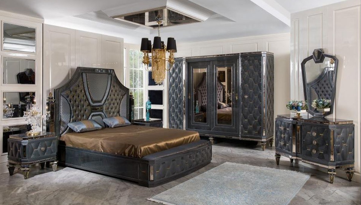 Lüks Retrona Art Deco Yatak Odası Luxury Mobilya