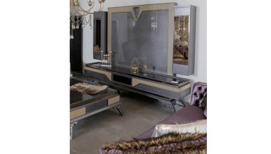 Lüks Romenas Art Deco TV Ünitesi - Thumbnail