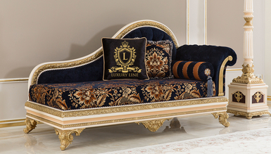 Lüks Safir Chaise longue en bronze - 1050