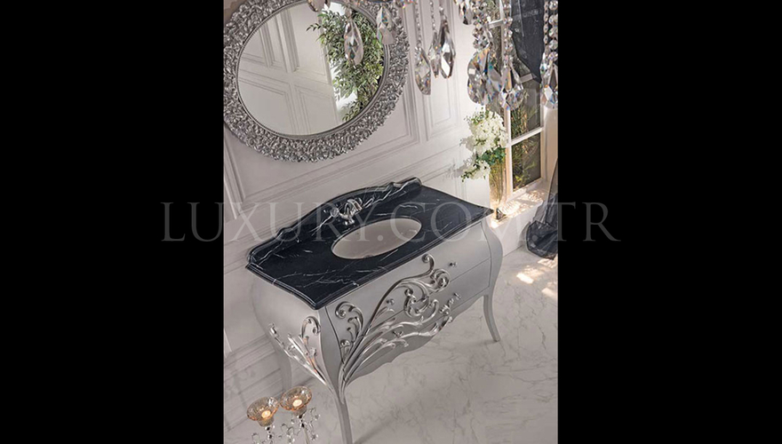 Lüks Sangus Metal Klasik Мебель для ванной комнаты Takımı - 4