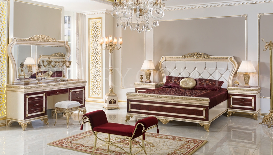 1050 - Lüks Sefora Bronz Yatak Odası
