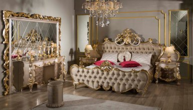 Lüks Selçuklu Klasik Yatak Odası - Thumbnail