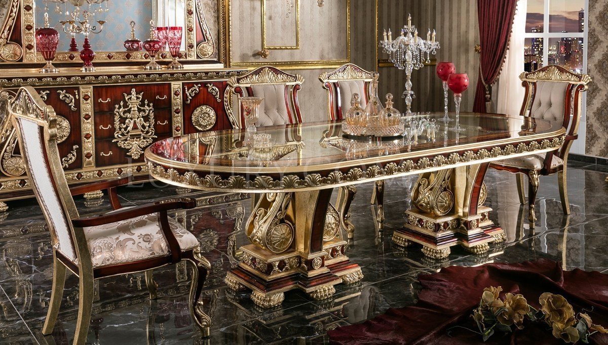 Lüks Soçi Klasik Yemek Odası Luxury Mobilya