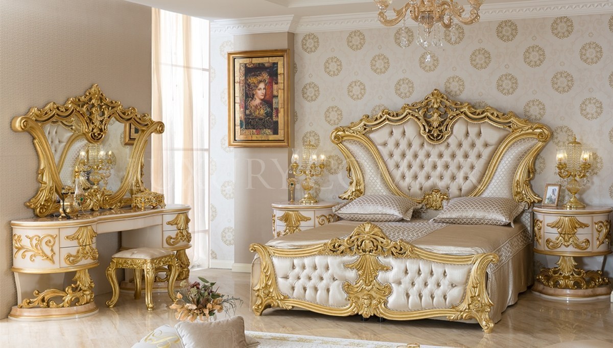 Lüks Sofia Klasik Yatak Odası