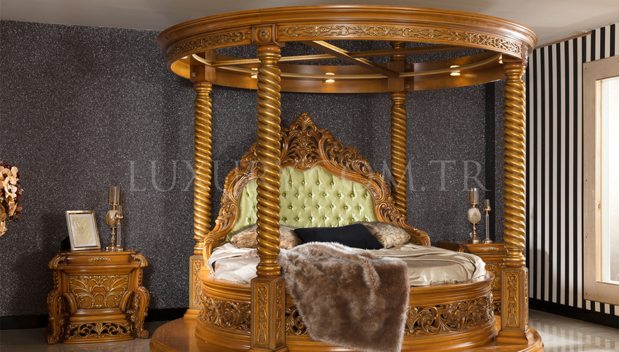 Lüks Sultanzade Ceviz Klasik Yatak Odası - 3