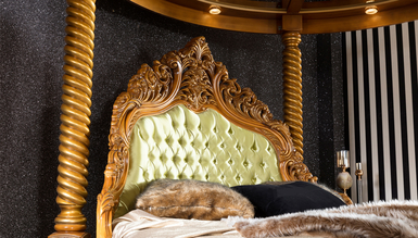 Lüks Sultanzade Ceviz Klasik Yatak Odası - Thumbnail