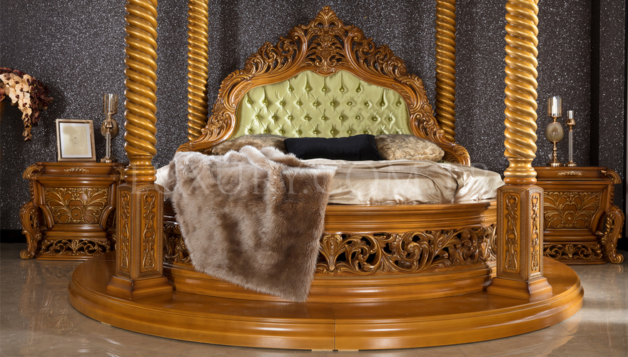 Lüks Sultanzade Ceviz Klasik Yatak Odası - 9