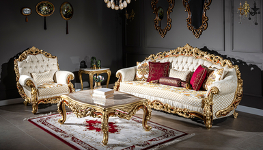 Lüks Tanaf Klasik Koltuk Takımı - 1078