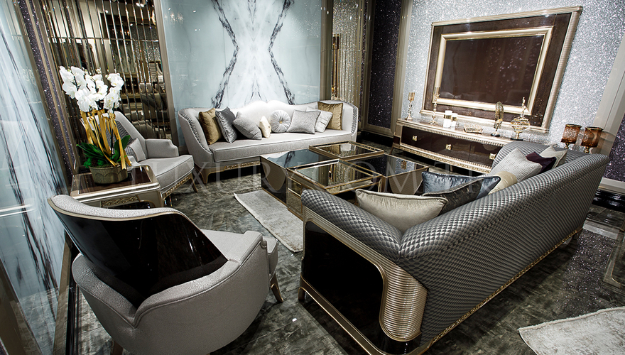 Lüks Tulsa Ensemble de canapé classique - 1080