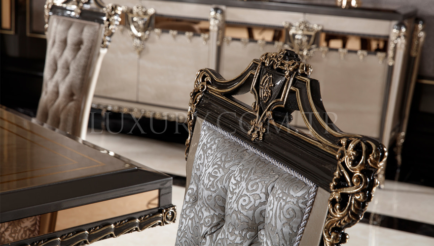 Lüks Tuvalya Bronz Klasik Yemek Odası - 6