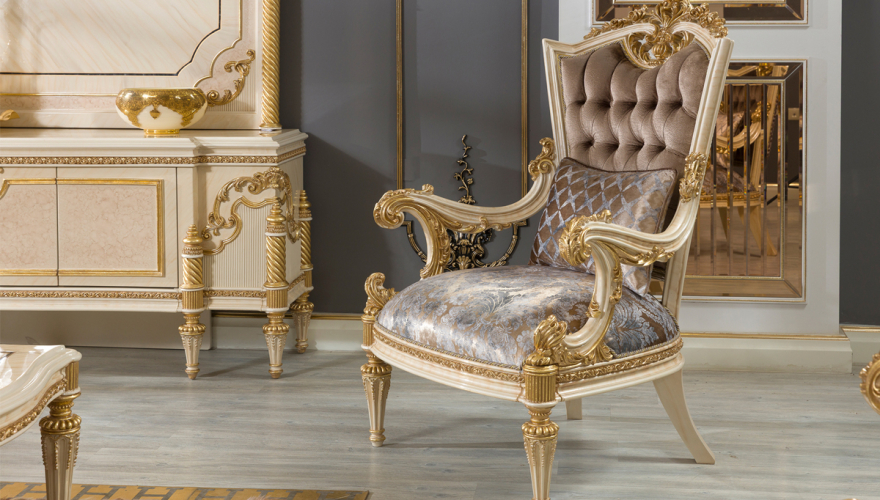 Lüks Valente Klasik Koltuk Takımı - 3