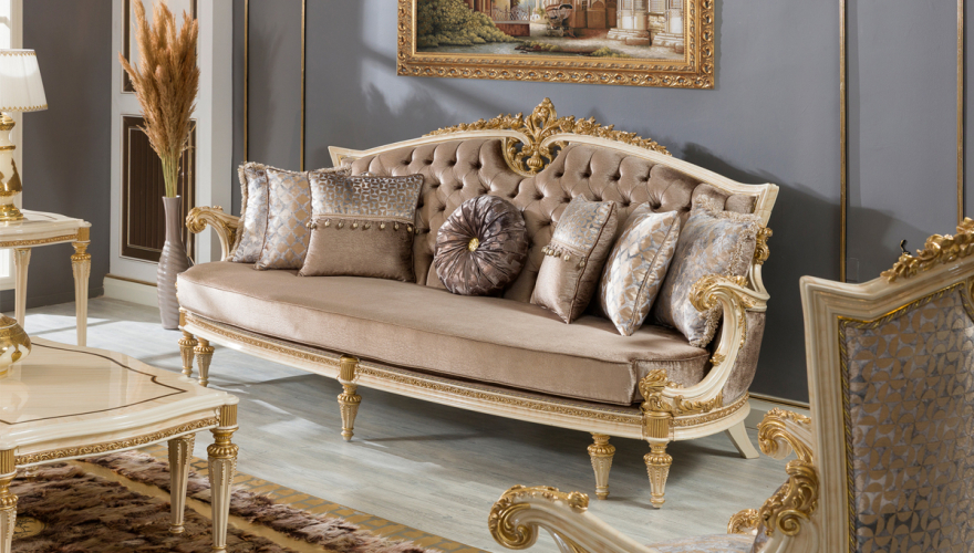 Lüks Valente Klasik Koltuk Takımı - 4