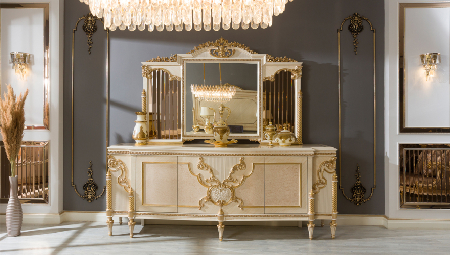 Lüks Valente Klasik Yemek Odası - 6