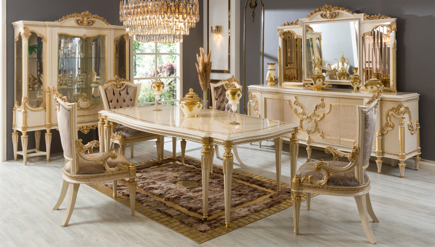 Lüks Valente Klasik Yemek Odası - 1101