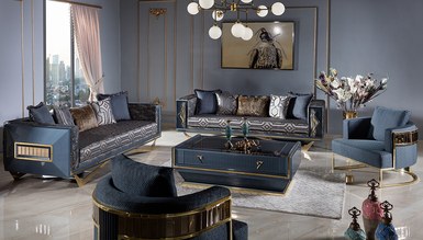 Lüks Valentin Metal Koltuk Takımı - 1054