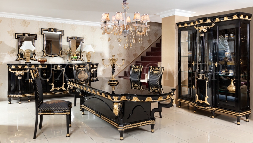 Lüks Varessi Bronz Yemek Odası - 1050