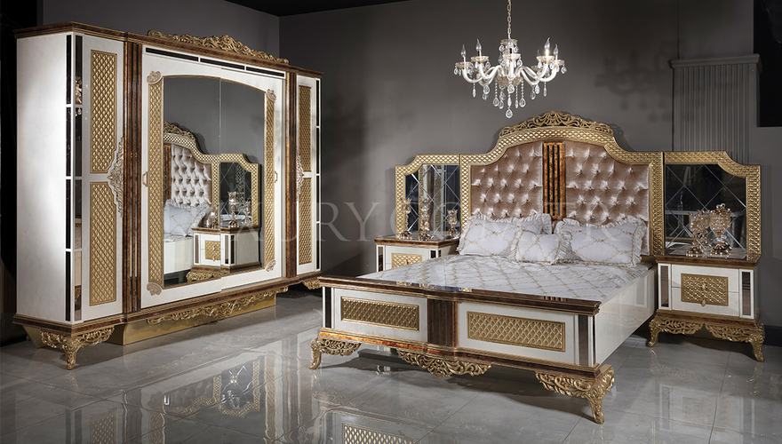 Lüks Venedik Klasik Yatak Odası