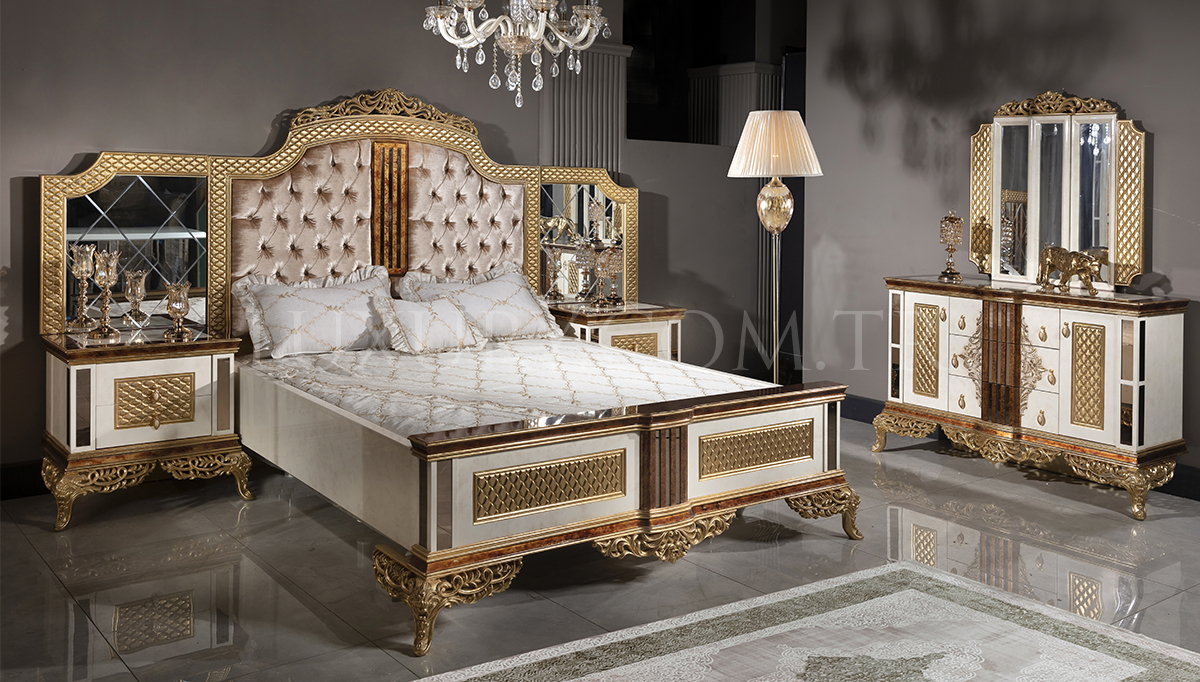 Lüks Venedik Klasik Yatak Odası