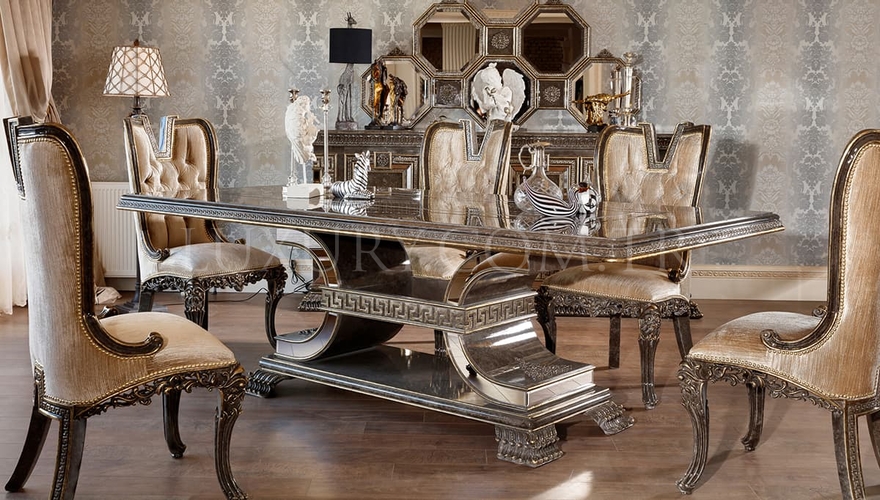Lüks Versace Klasik Yemek Odası - 3