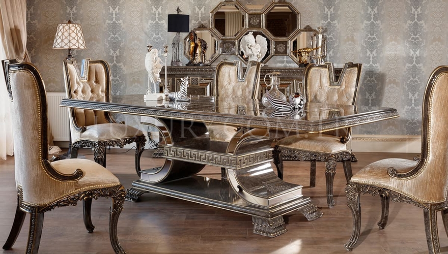 Lüks Versace Классическая столовая - 3