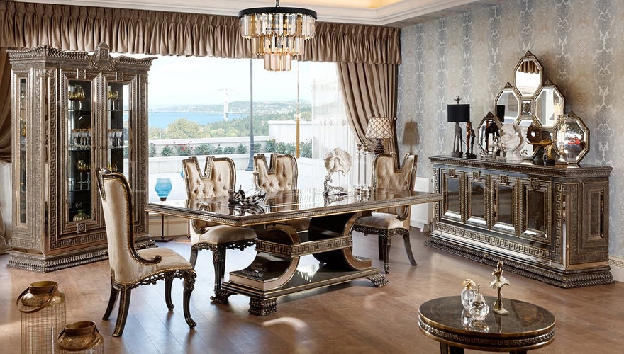 Lüks Versace Классическая столовая - 6