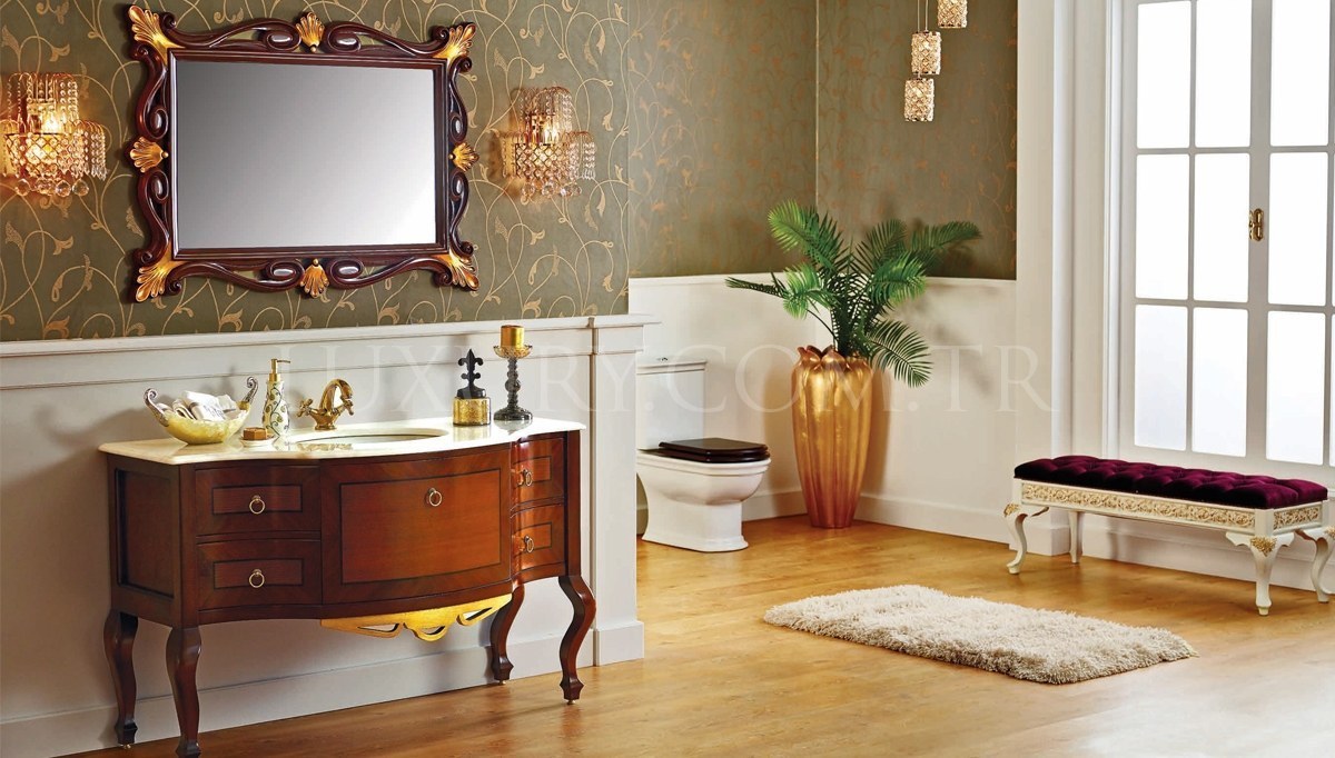 Lüks Vinera Klasik Мебель для ванной комнаты Takımı - 1