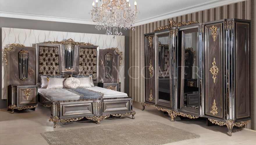 Lüks Vitton Klasik Yatak Odası - 824