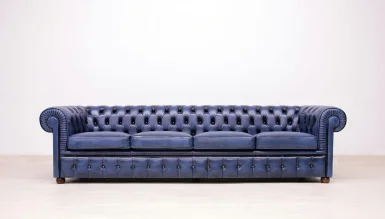 Lüks Windsor Deri Chester 4’lü Koltuk - 1102 Luxury Line