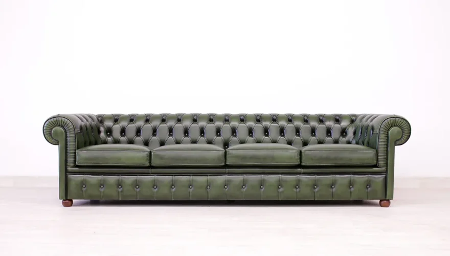 Lüks Windsor Deri Chester 4’lü Koltuk - 5