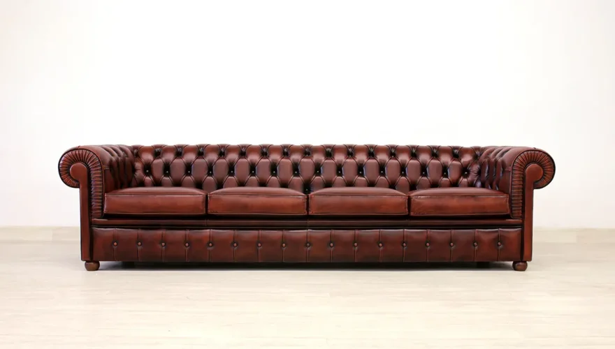 Lüks Windsor Deri Chester 4’lü Koltuk - 6