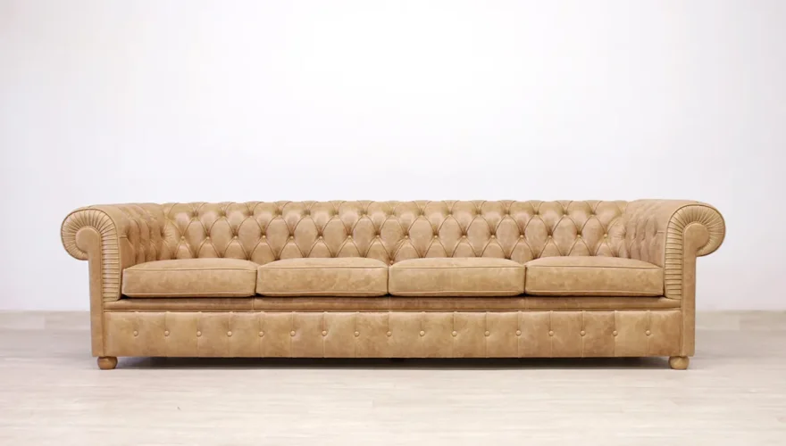 Lüks Windsor Deri Chester 4’lü Koltuk - 7