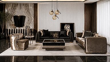Lumira Art Deco Koltuk Takımı - 1182