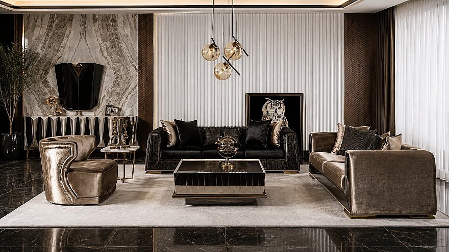 Lumira Art Deco Koltuk Takımı - 1182