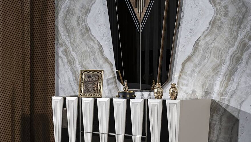Lumira Siyah Altın Art Deco Yatak Odası - 3