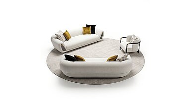 Lunex Yumuşak Hatlı Modern Oturma Odası - 1169