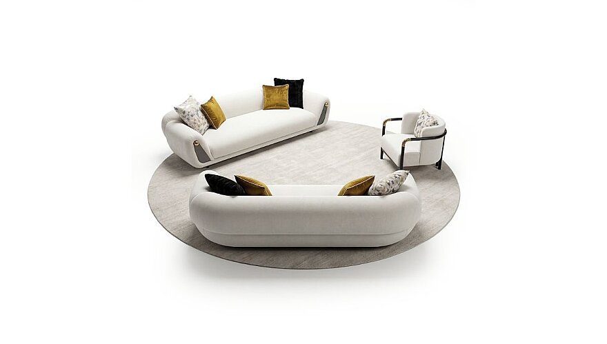 Lunex Yumuşak Hatlı Modern Oturma Odası - 1169