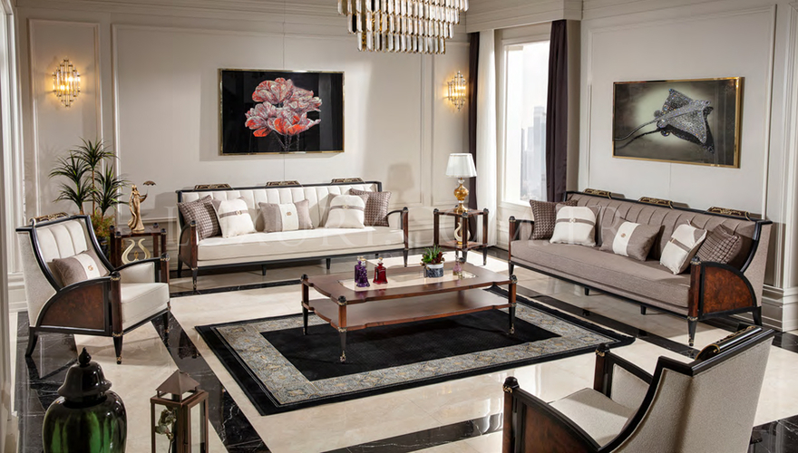 Luxury Aldera Neo Classic Sofa Set - 1