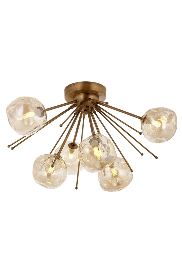 Luxury AR-60212-6E Eskitme Kaplama Armatür G9 Metal 50cm - Luxury Avize ve Aydınlatma