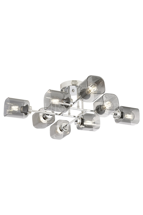 Luxury AR-60271-8K Krom Kaplama Modern Chandelier E27 Metal Cam 78cm - Luxury Avize ve Aydınlatma