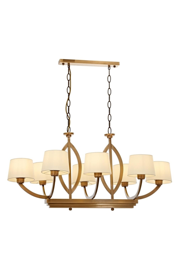 Luxury AV-60362-8ES-YM Eskitme Kaplama Modern Avize E27 Metal Cam 100x55cm - Luxury Avize ve Aydınlatma