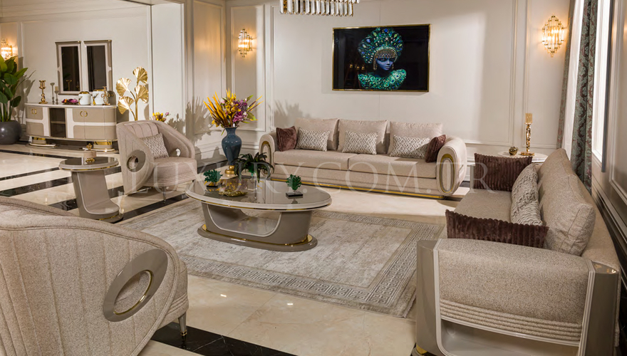 Luxury Fendi Modern Sofa Set - 2