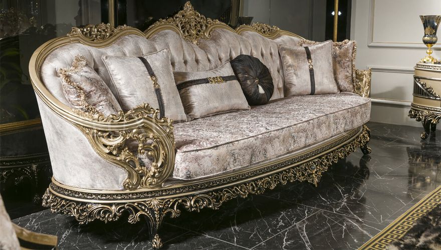 Luxury Freesia Classic Sofa Set - 4