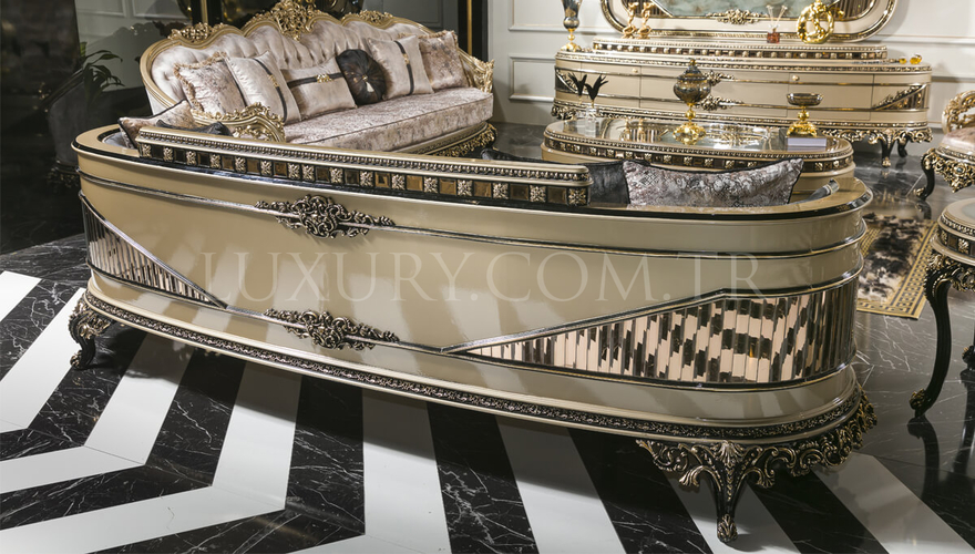 Luxury Freesia Classic Sofa Set - 3