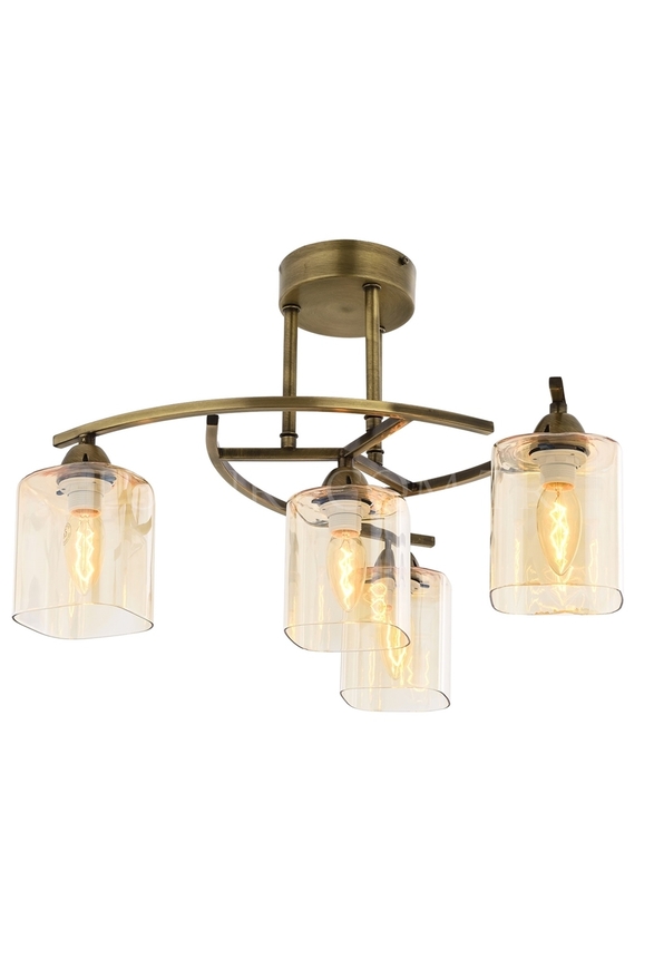 LUXURY L-1373-4E Eskitme Kaplama Modern Chandelier E14 Metal Cam 51cm - 1