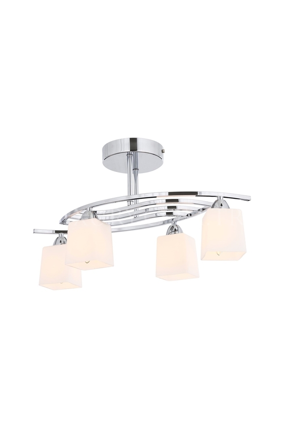 LUXURY L-1374-4K Krom Kaplama Modern Chandelier E14 Metal Cam 63x30cm - 1