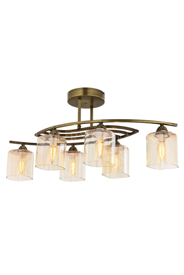 LUXURY L-1374-6E Eskitme Kaplama Modern Chandelier E14 Metal Cam 75x30cm - 1