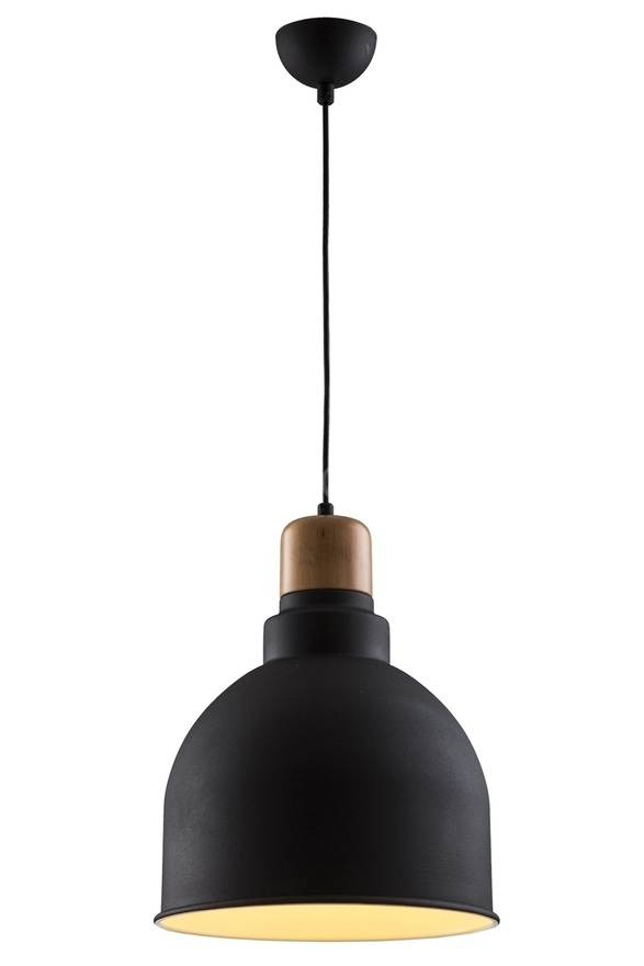 Luxury L-4100-A2-BSY-30 Black Boyalı Modern Chandelier E27 Metal Wood 30cm - 1