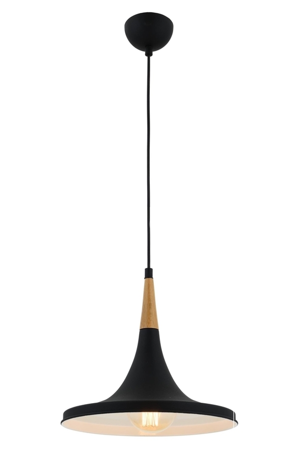 Luxury L-4100-A6-BSY Black Boyalı Modern Chandelier E27 Metal Wood 32cm - Luxury Avize ve Aydınlatma